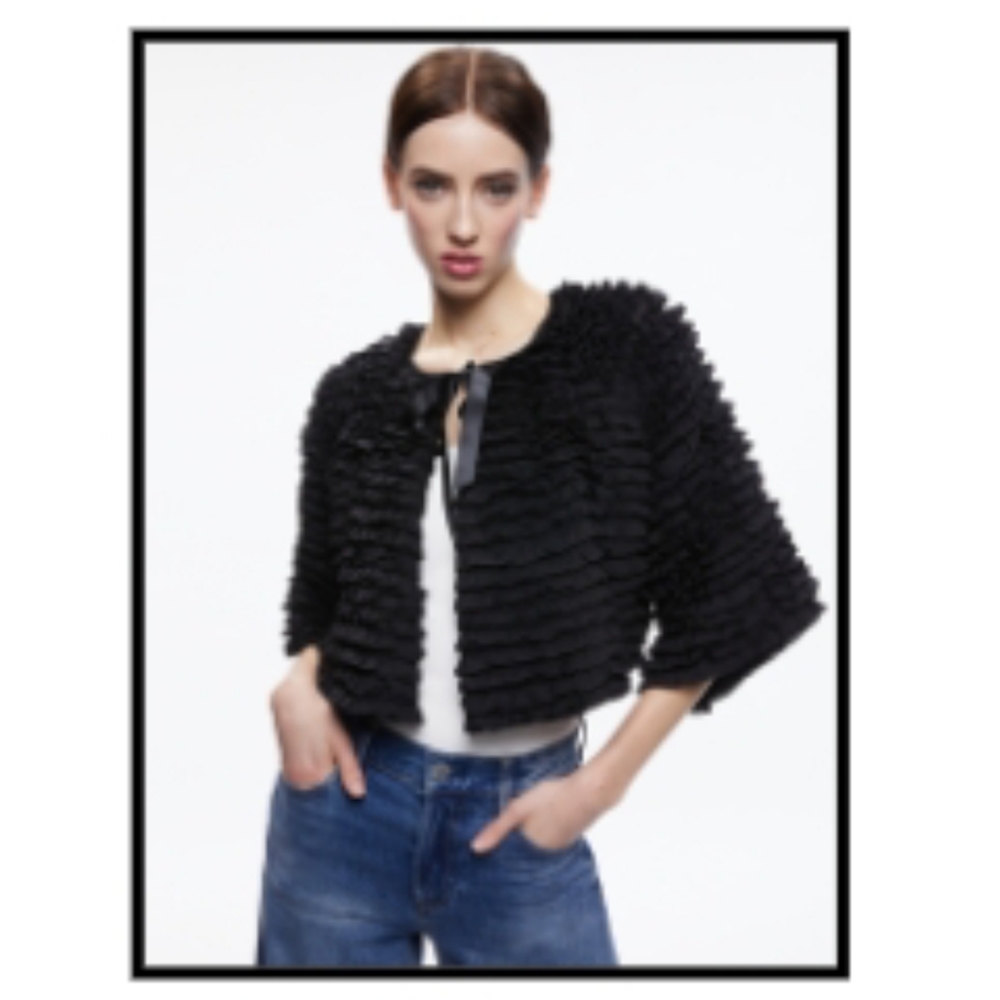 ALICE + OLIVIA Ruffle Jacket - Picture 7 of 7